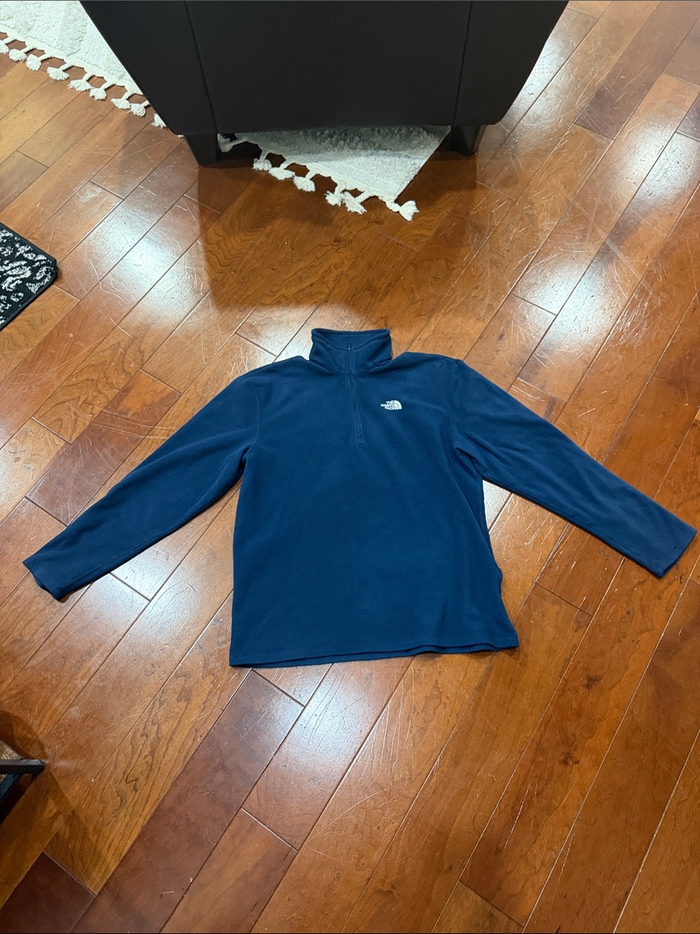 The North Face Men’s Navy Zip-Neck Fleece Pullover